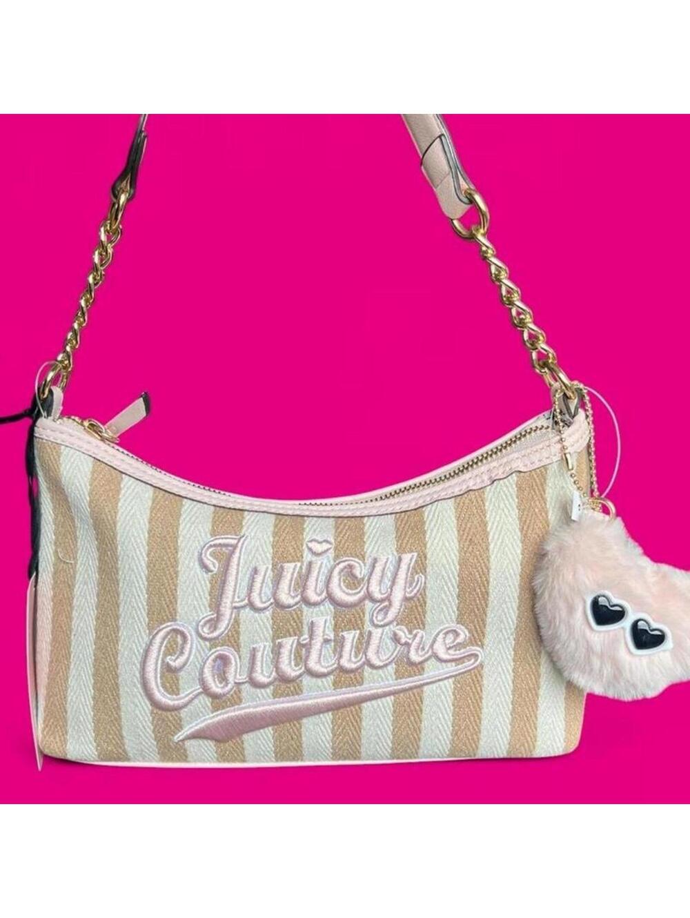 Juicy Couture striped shoulder bag